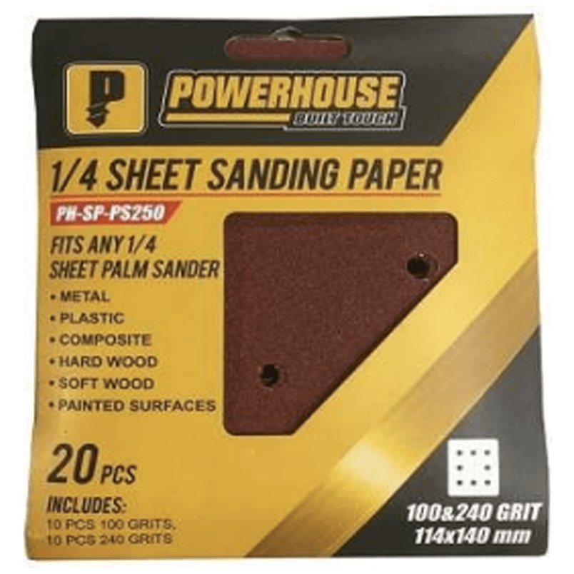 Powerhouse Sanding Paper for Palm Sander 114X140MM - KHM Megatools Corp. Powerhouse Sanding Paper for Palm Sander 114X140MM - KHM Megatools Corp.